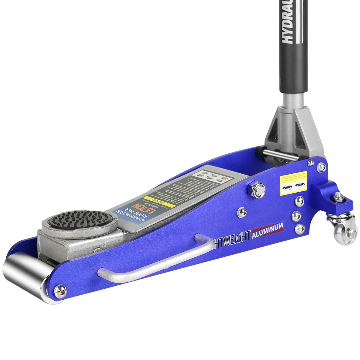 Heavy Duty Hydraulic Low Profile Aluminum Steel Floor Jack 1.5 Ton Blue A977784