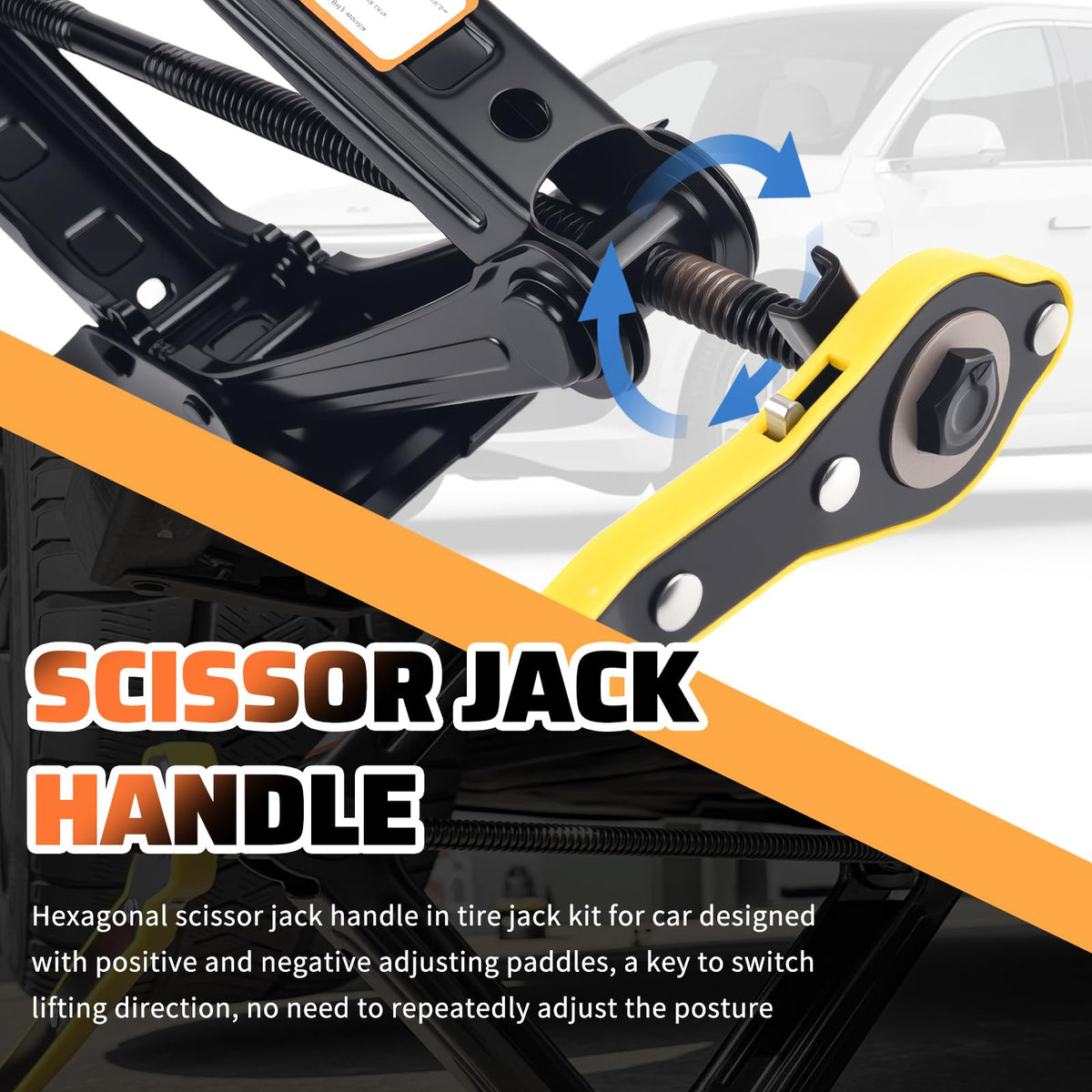 2 Ton Heavy Duty Scissor Jack Set W852