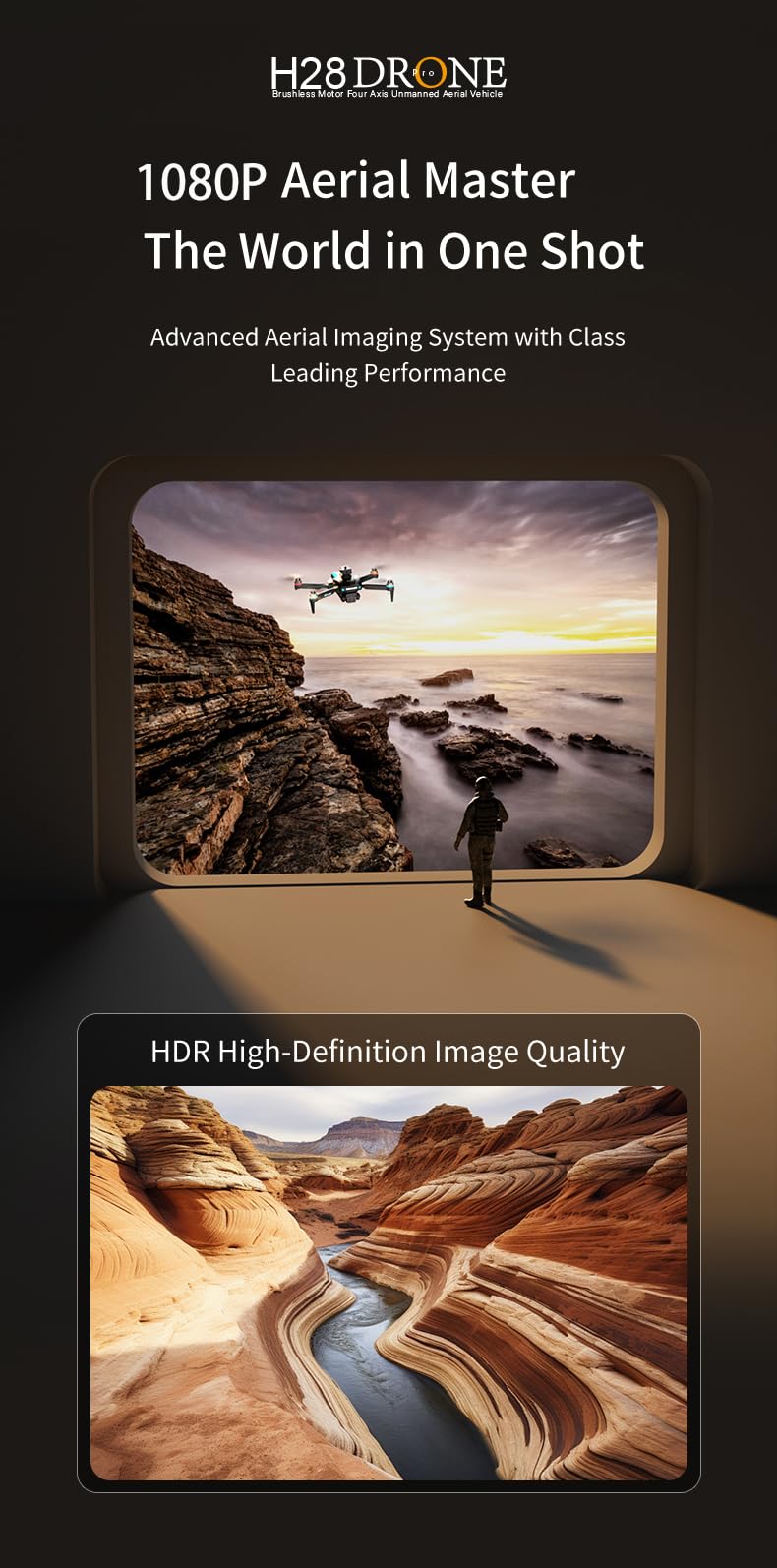 Foldable 1080P Camera Drone with 2 Batteries U46660