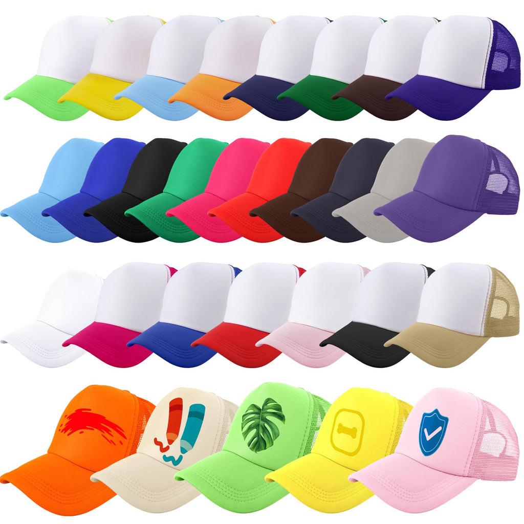 30 Pack Sublimation Trucker Caps Mesh Baseball Hat T47272
