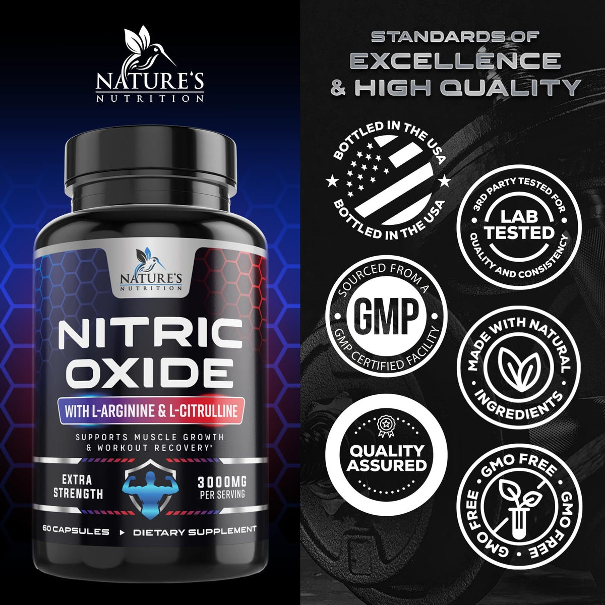 Nitric Oxide Booster 60 Capsules B36073