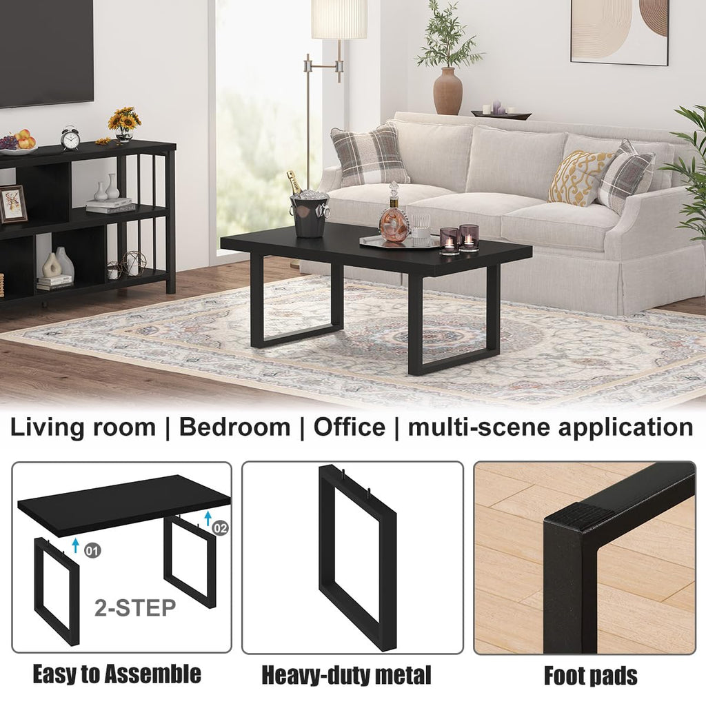 Black Wood Coffee Table E401