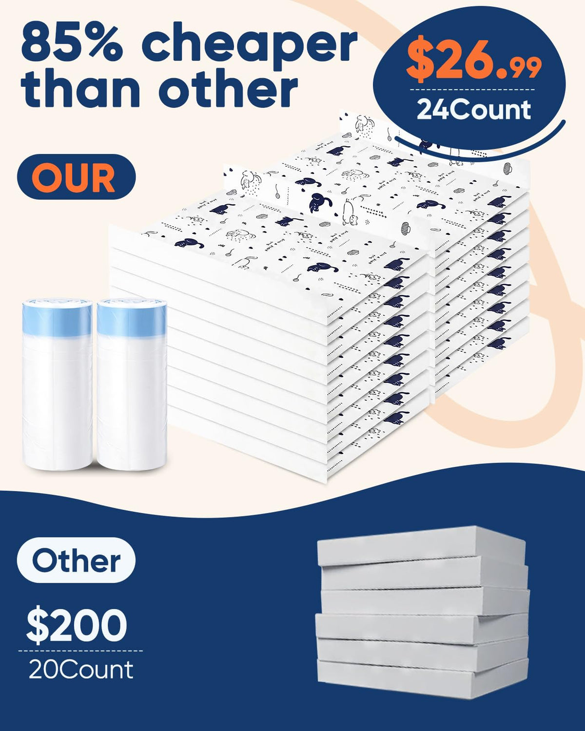 24 Pack Litter Box Liners M108355