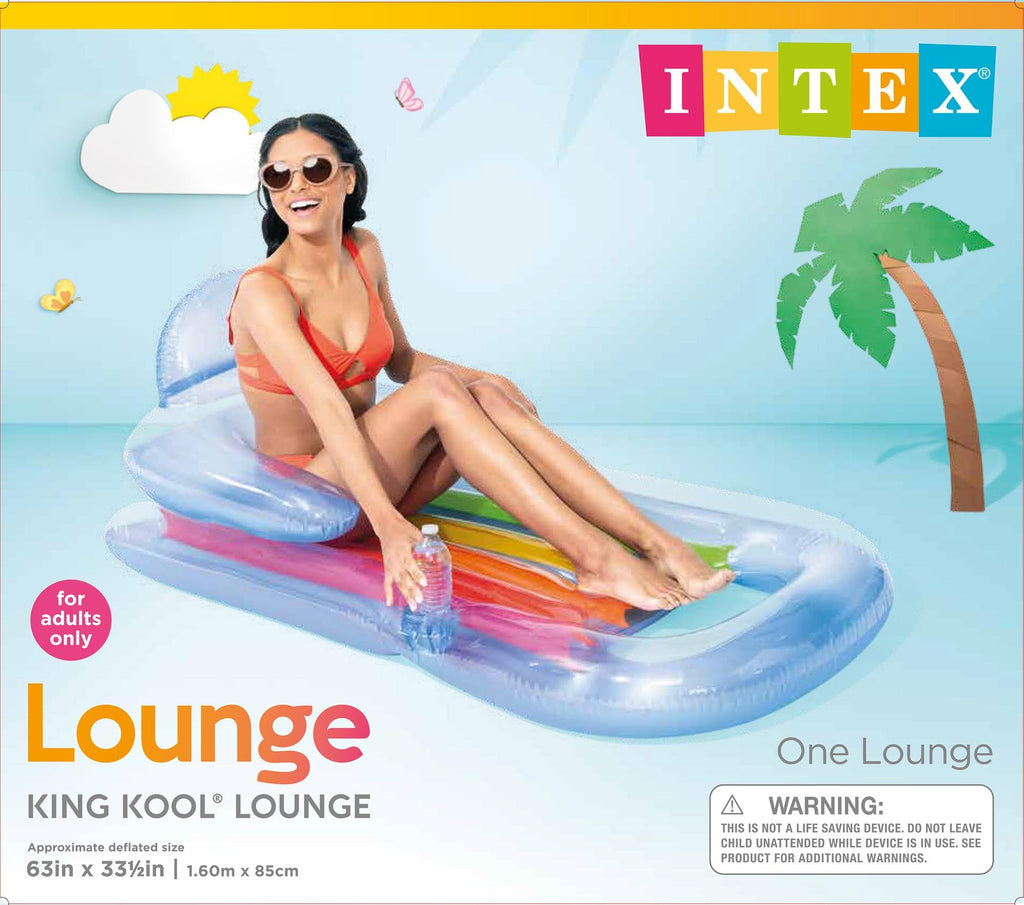Inflatable Lounge Blue & Pearlescent Silver 2 Pack X186