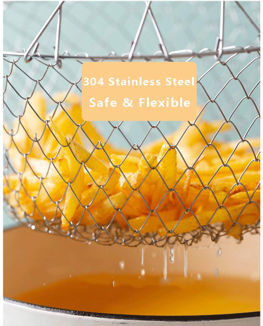 304 Stainless Steel Deep Fry Basket P904293