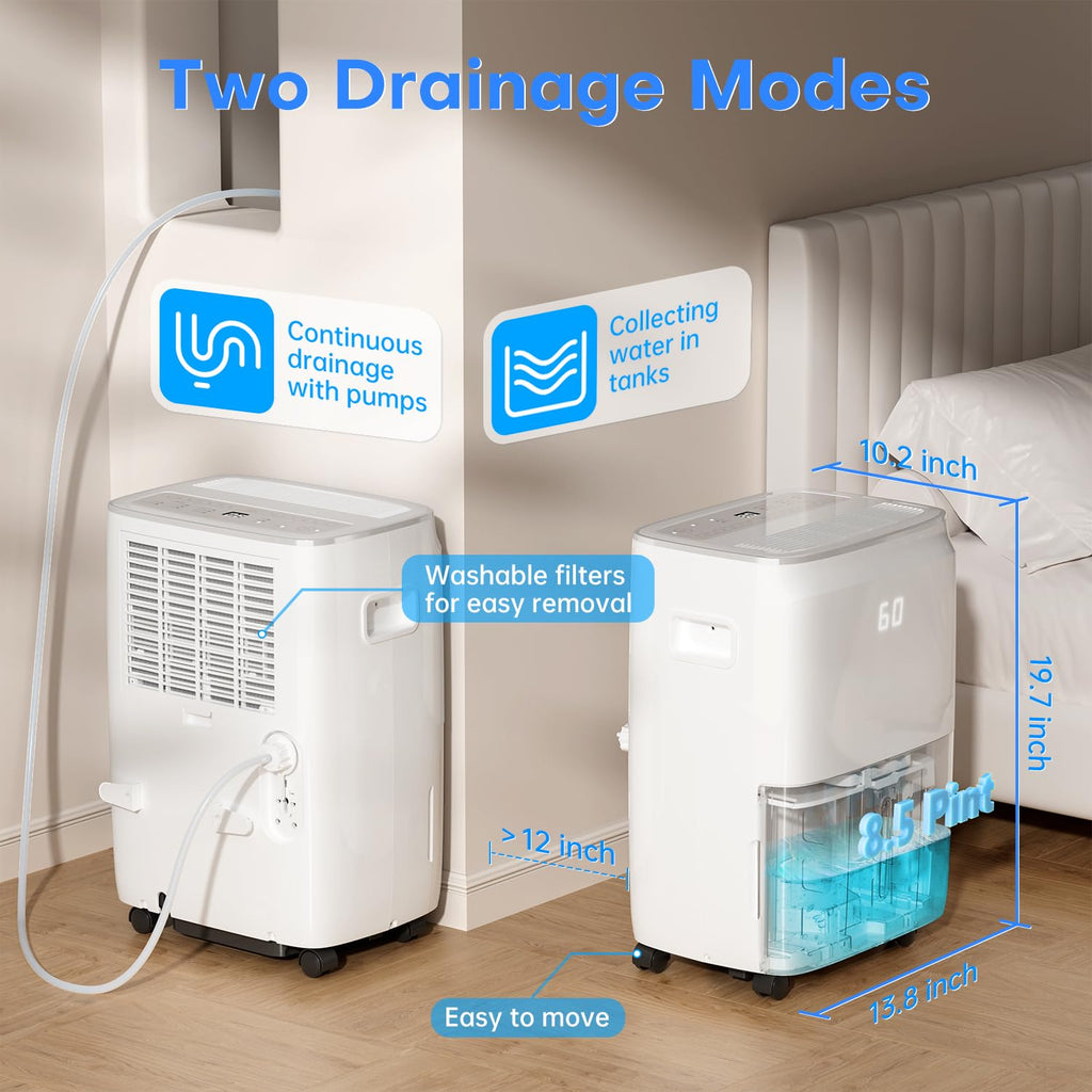 80 Pint Smart WiFi Dehumidifier V435