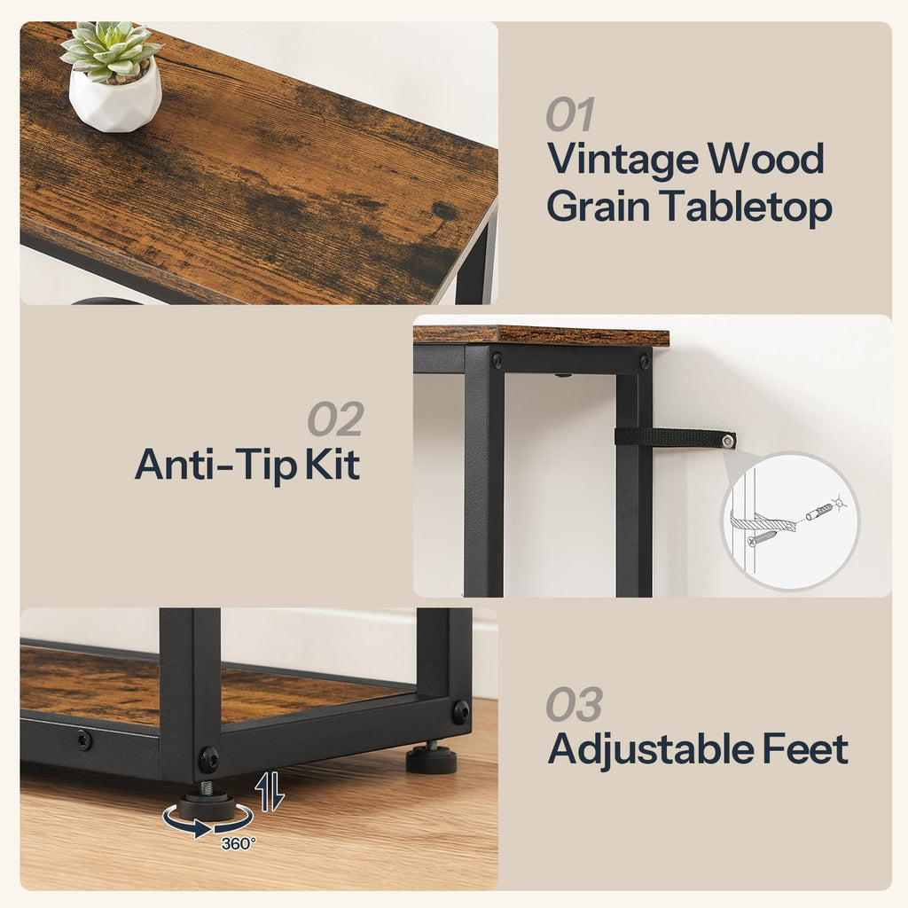 29.5" 5-Tier Narrow Console Table E21777