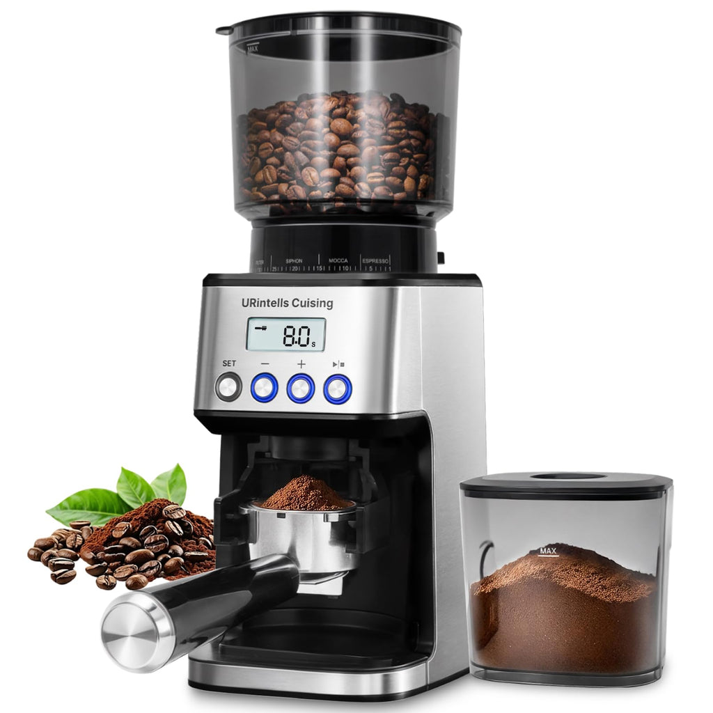 Silver Conical Burr Coffee Grinder N760