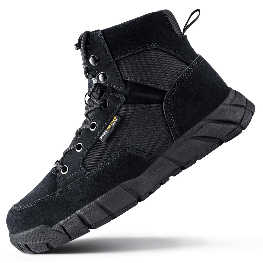 Men's 6 Inches Lightweight Waterproof Suede Leather Work Boots P178286