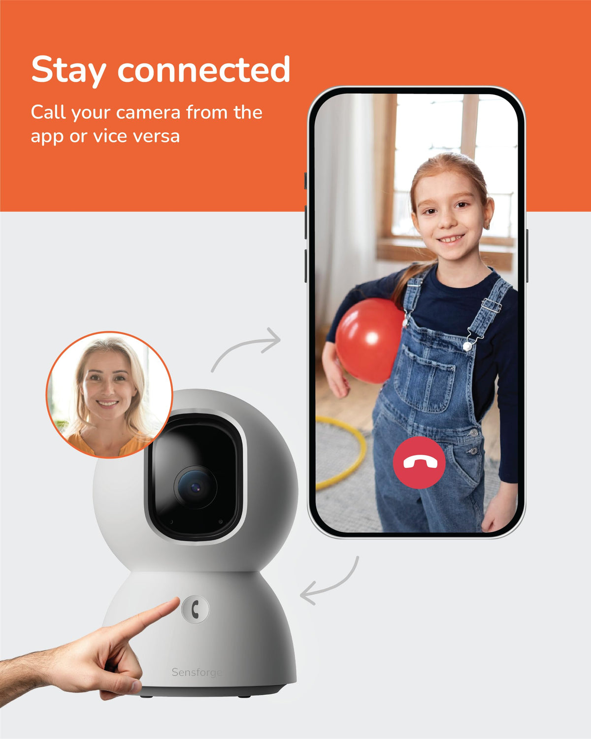 2.5K Indoor Pan-Tilt Security Camera O98131