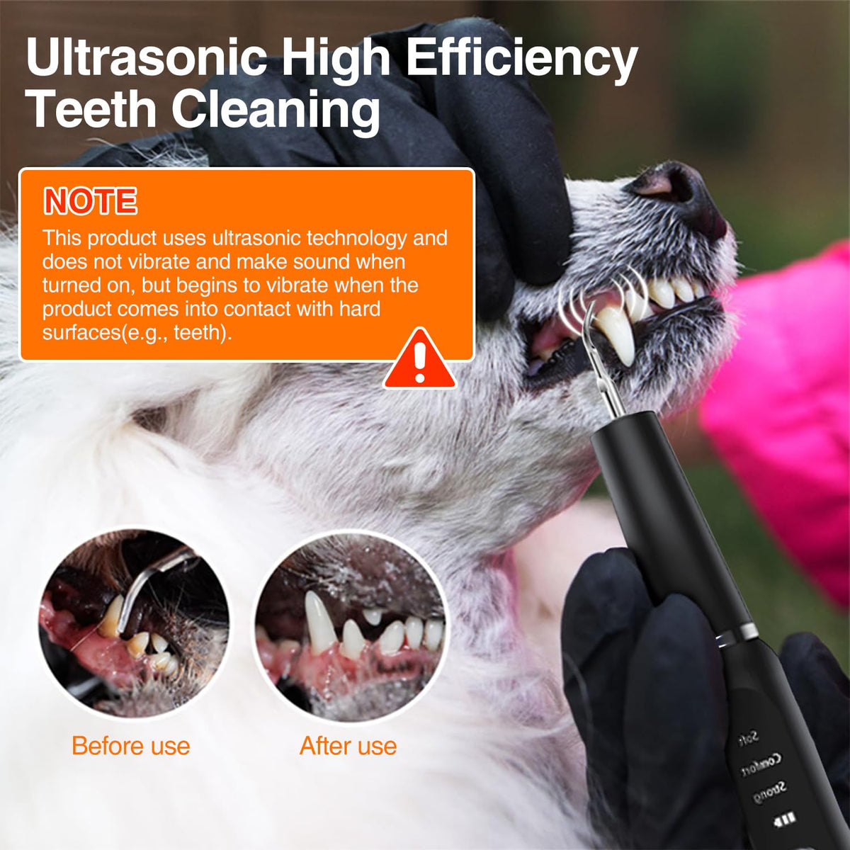 Ultrasonic Dog Plaque Remover with LED Light Y68925