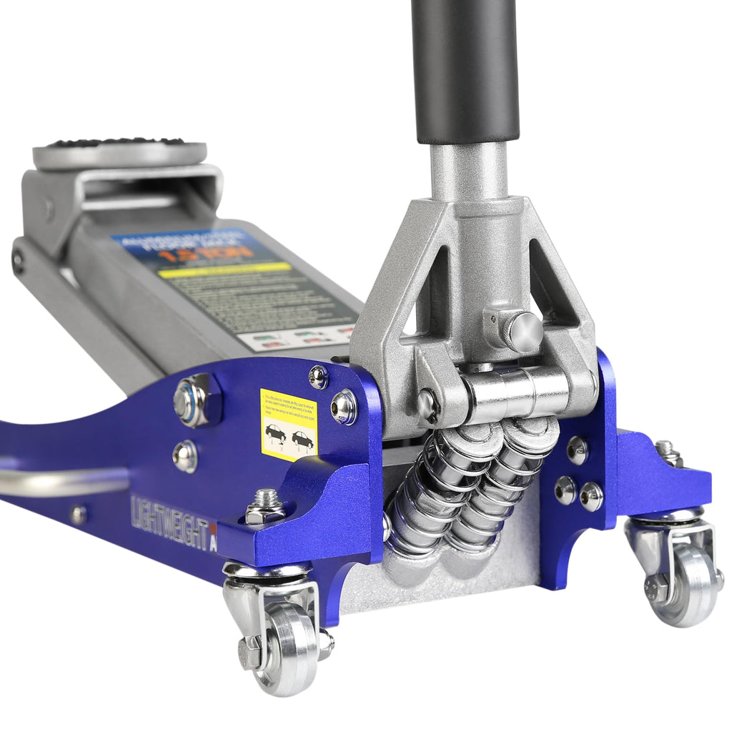 Heavy Duty Hydraulic Low Profile Aluminum Steel Floor Jack 1.5 Ton Blue A977784