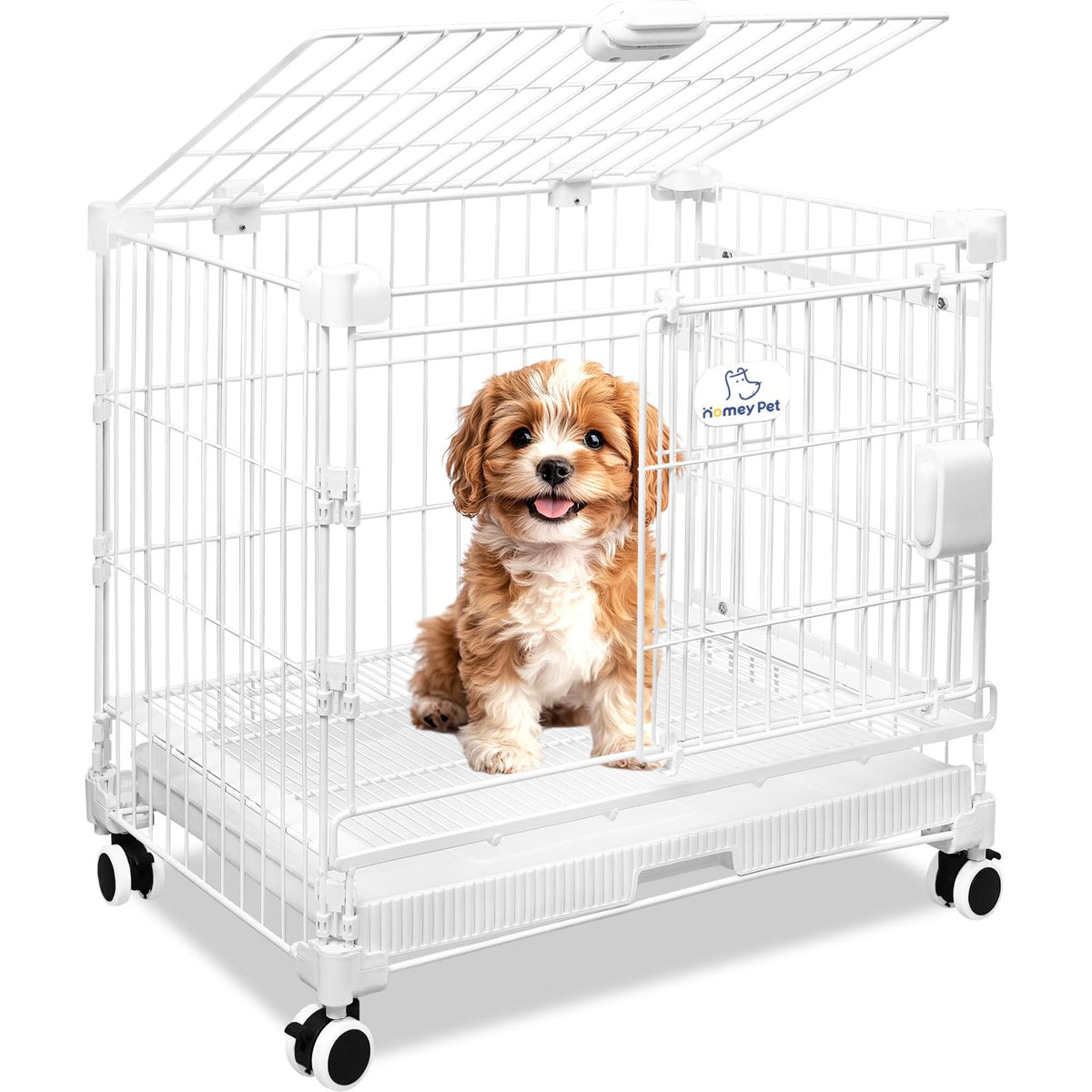 24 Inch White Puppy Crate R791912