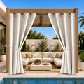 W52 x L108 Weather-resistant Grommet Top Curtains (2 Panels) M1100
