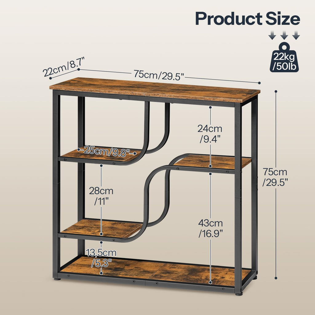 29.5" 5-Tier Narrow Console Table E21777