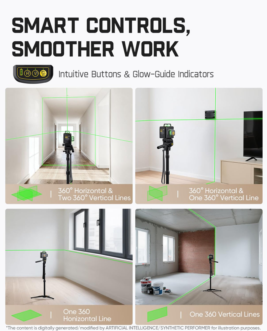 Laser Level 3x360° 16 Lines Self-Leveling K259836