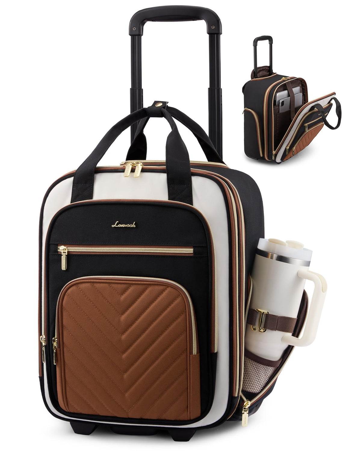 Underseat Carry On Luggage with Wheels V91001