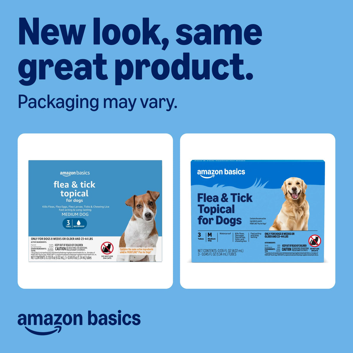 Flea and Tick Topical Treatment for Medium Dogs 3 Count E626436