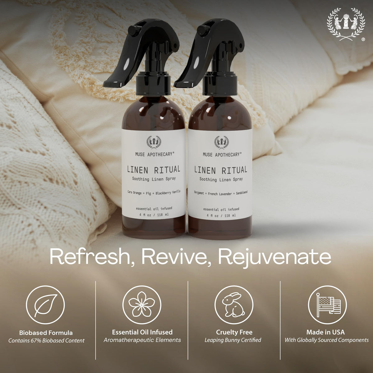Aromatic Linen Mist Laundry and Fabric Spray 8 oz O813504