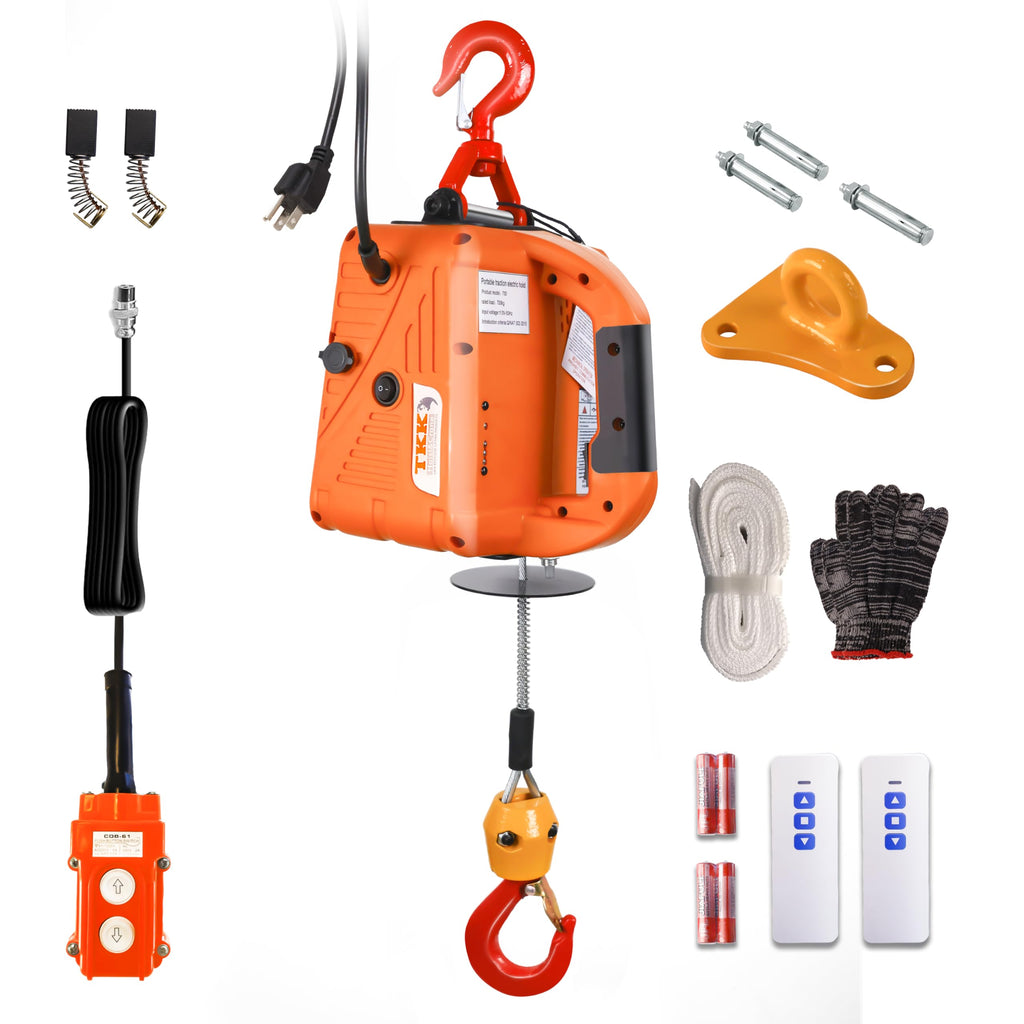 1500W 1100 lb Capacity Electric Hoist W7729