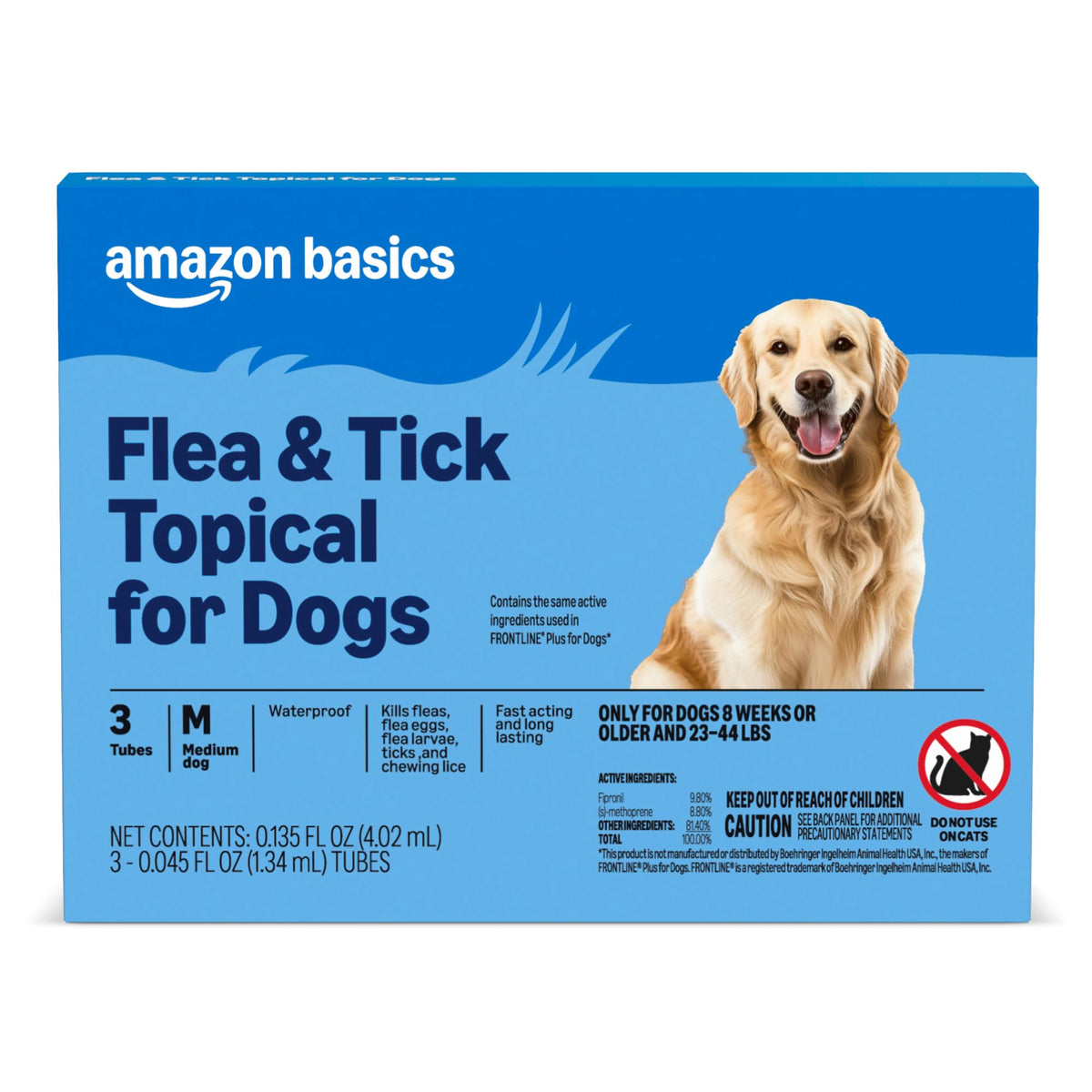 Flea and Tick Topical Treatment for Medium Dogs 3 Count E626436