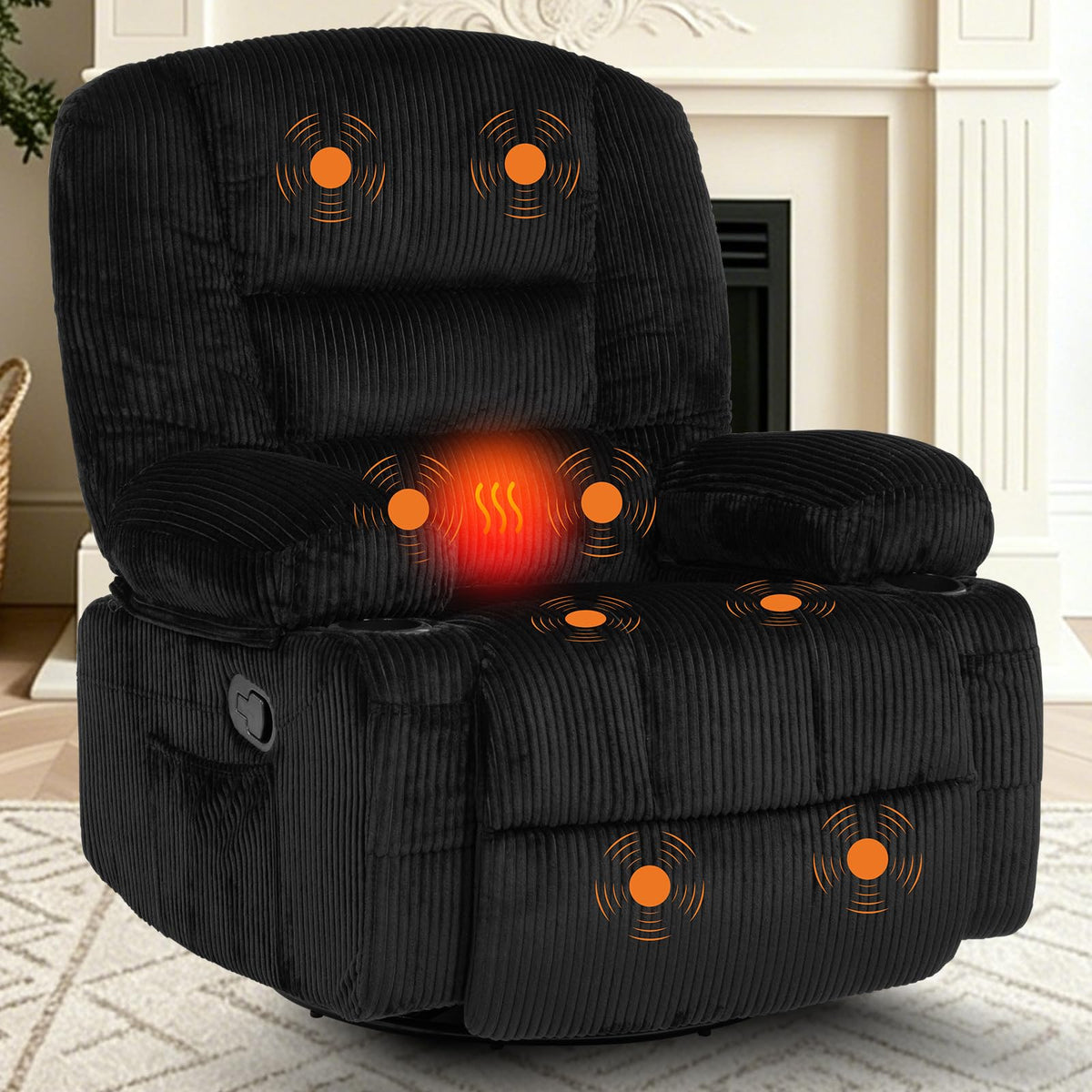 Oversized Swivel Rocker Recliner Chair M5664