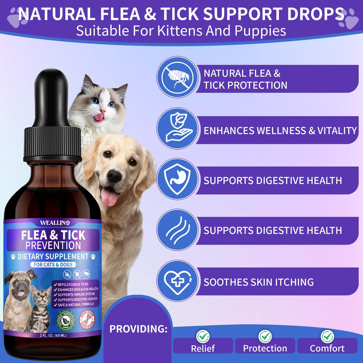 Flea and Tick Prevention Support with Multivitamin 60ml H852743