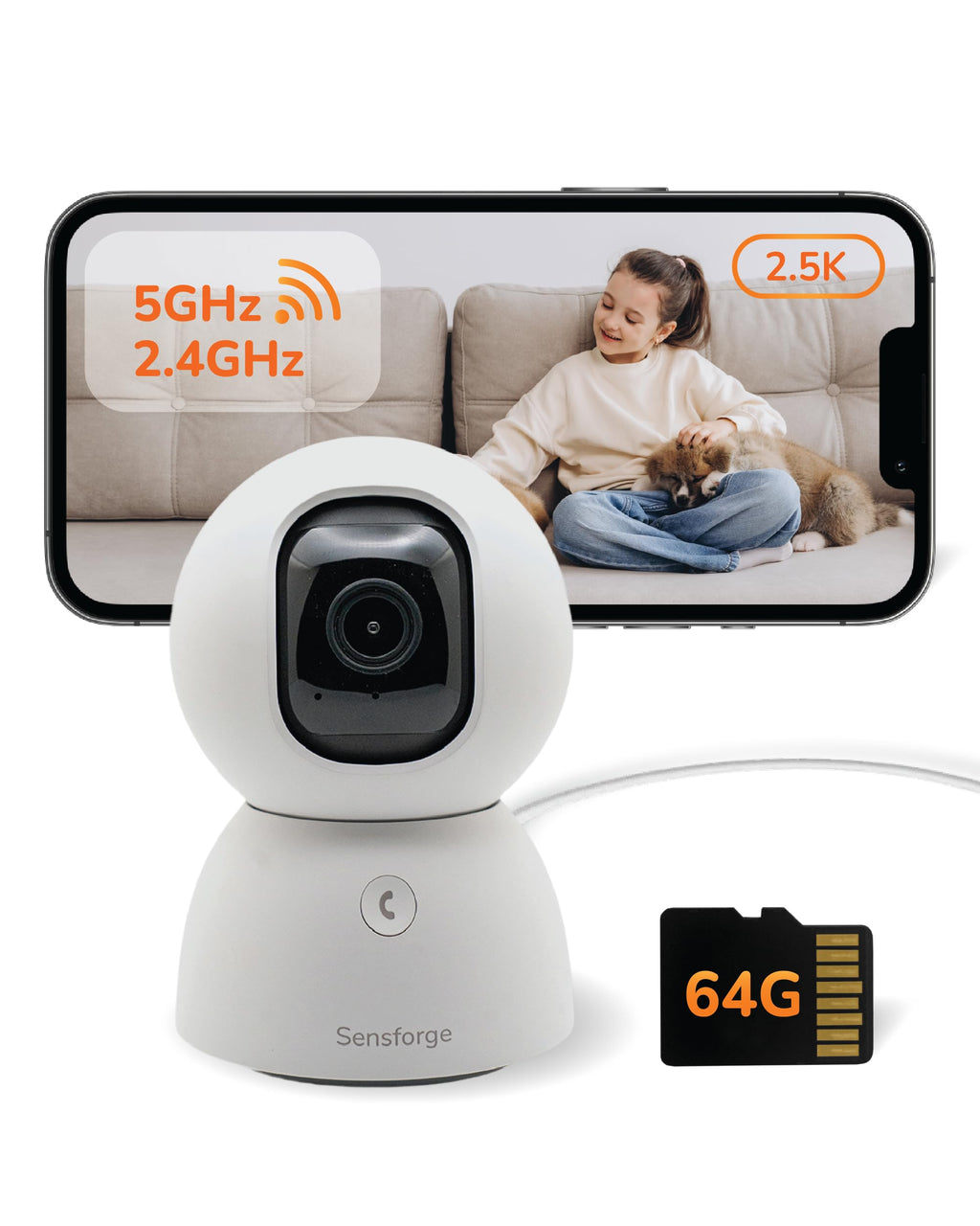 2.5K Indoor Pan-Tilt Security Camera O98131