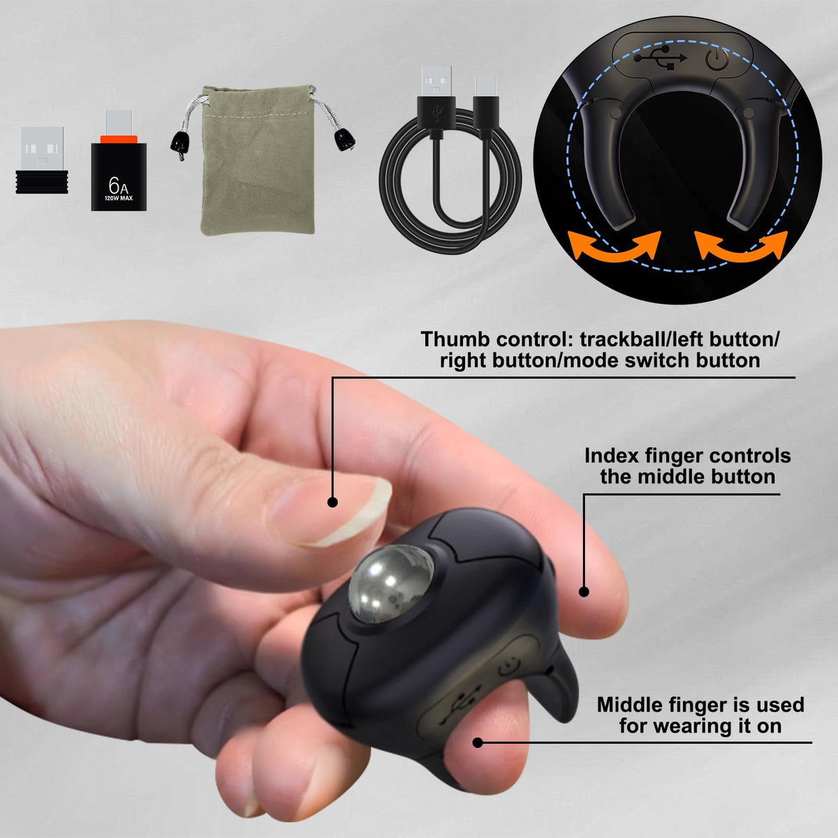 Wireless Trackball Mouse Z782