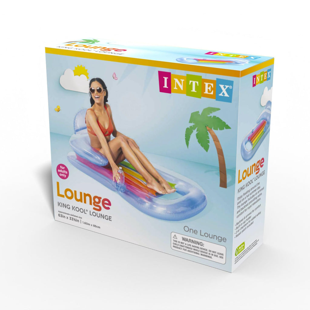 Inflatable Lounge Blue & Pearlescent Silver 2 Pack X186