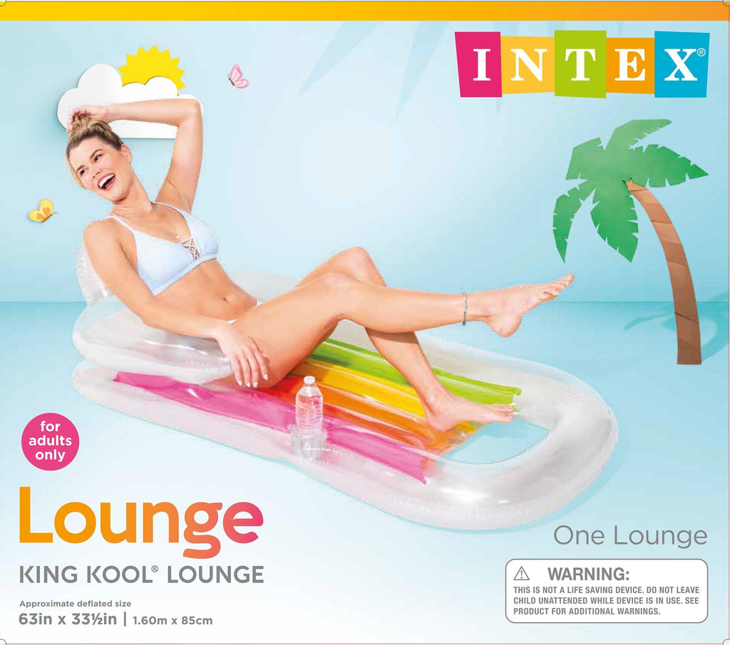 Inflatable Lounge Blue & Pearlescent Silver 2 Pack X186