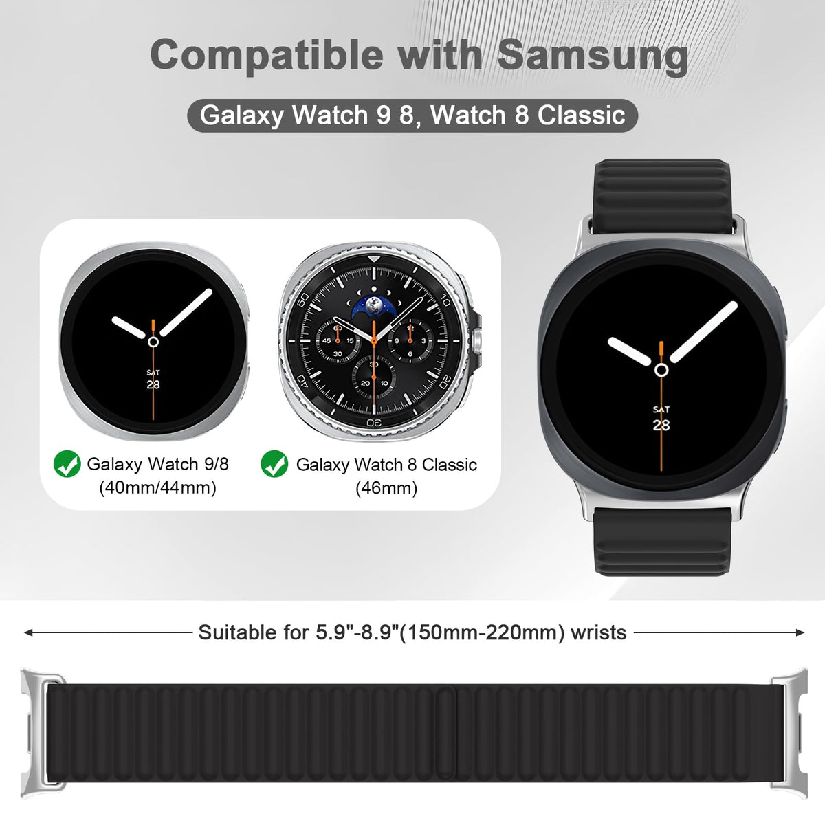 Magnetic Silicone Sport Band 40mm 44mm 46mm R787031