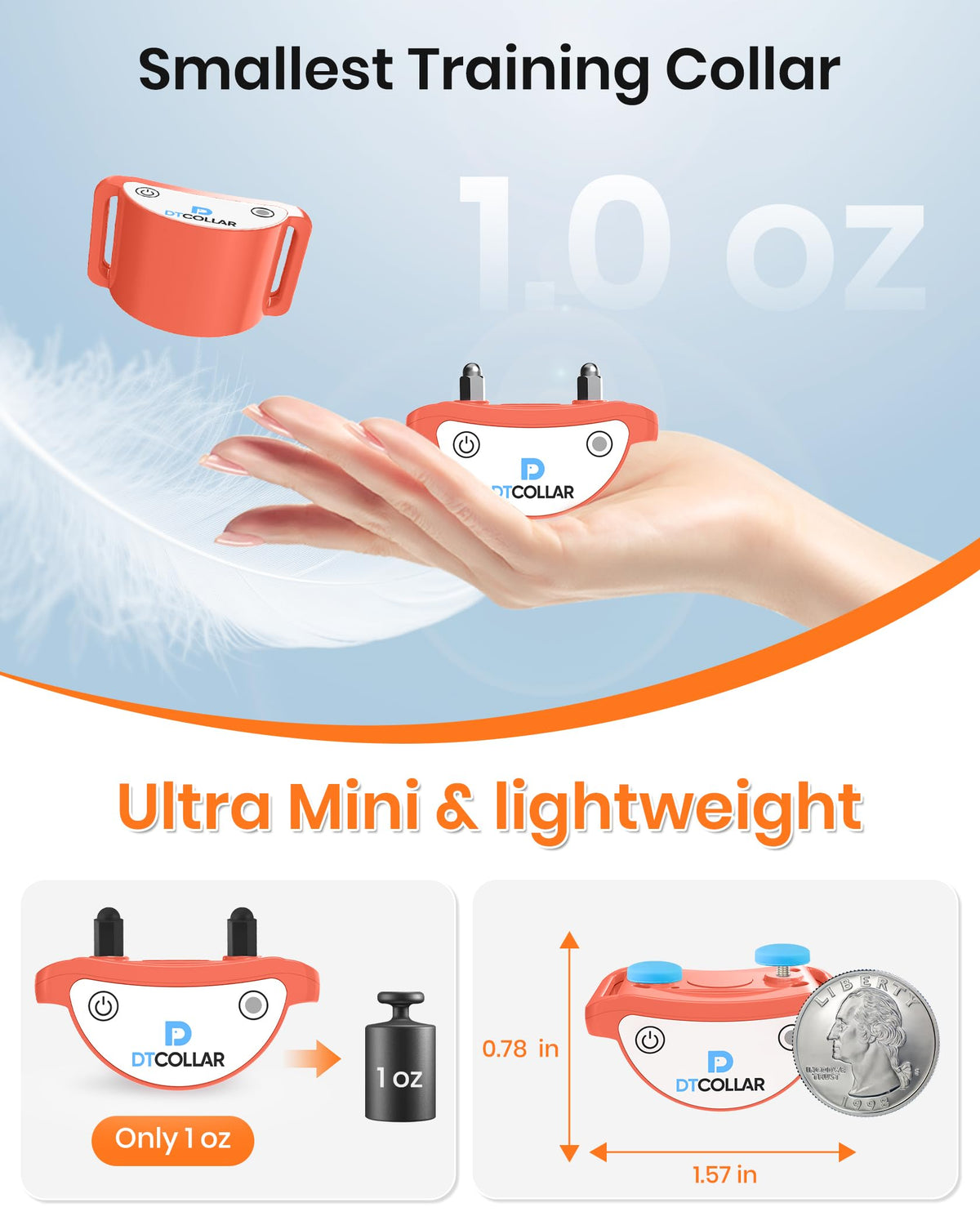 Lightweight Waterproof Cat Training Collar with Remote Z276427