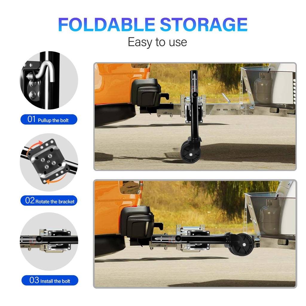 2000 lbs Dual Wheel Trailer Jack R9711