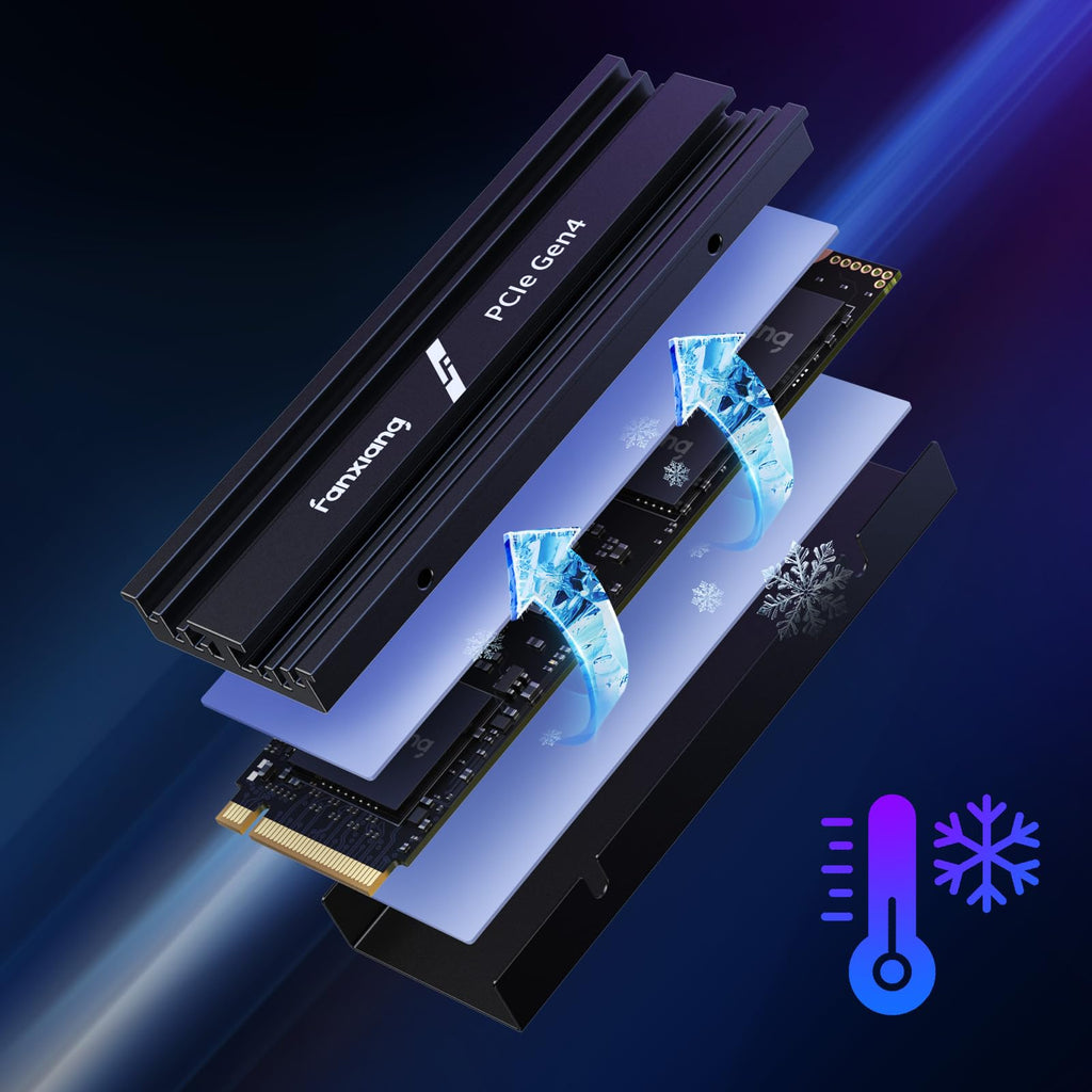 1TB NVMe M.2 PCIe Gen 4 Internal SSD with Heatsink U598