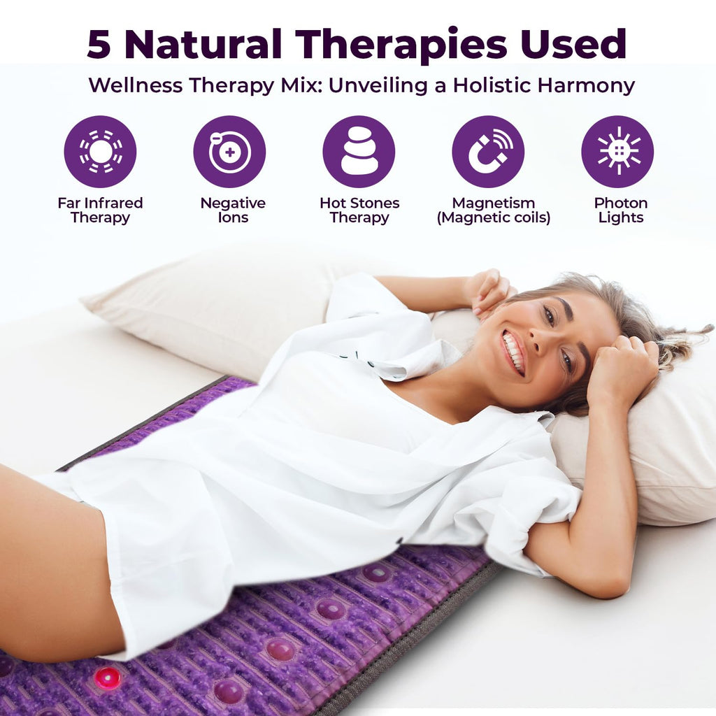 Far Infrared Amethyst Heating Pad Mini 32" L x 20"W Z669