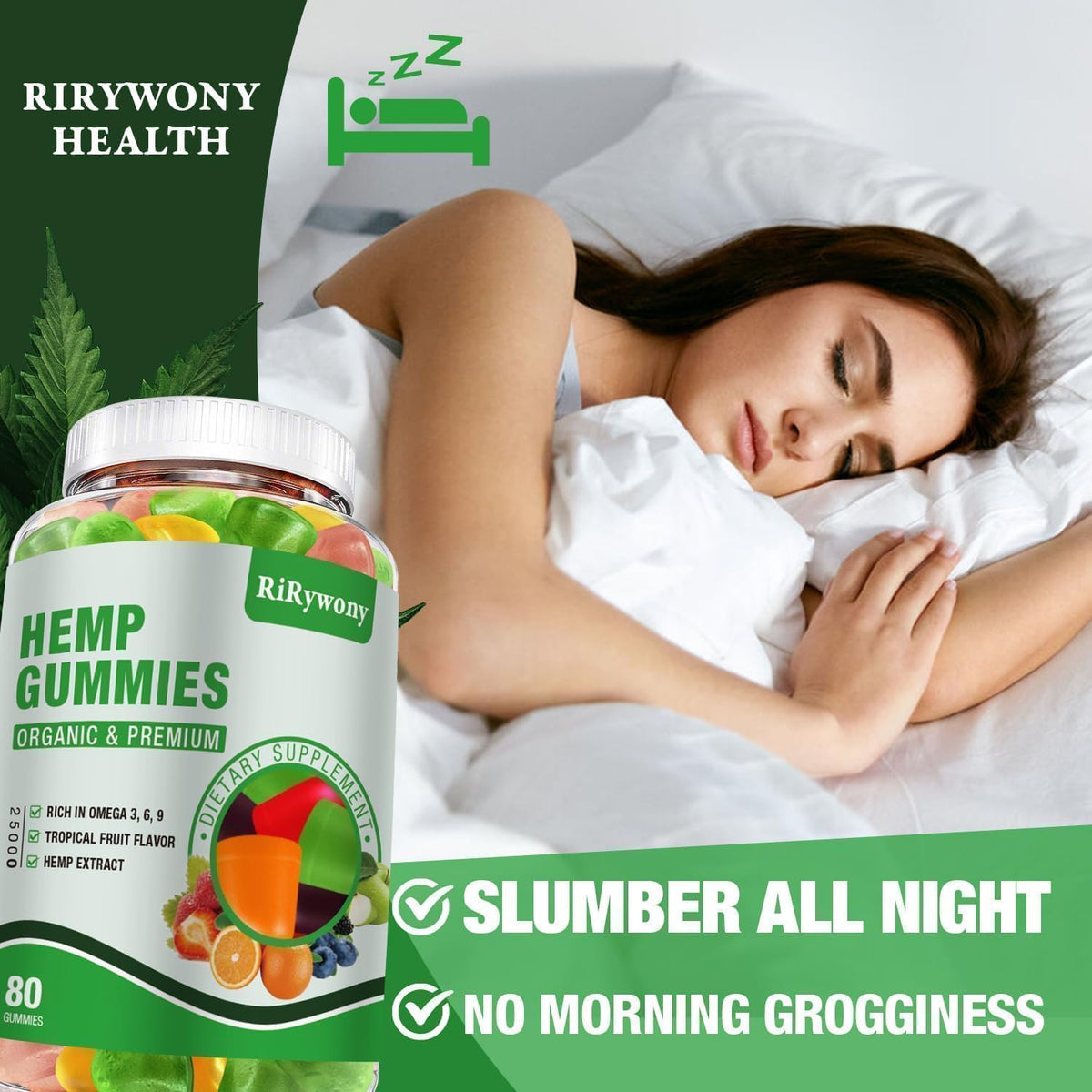 Hemp Gummies 3 Packs 240 Counts K383042
