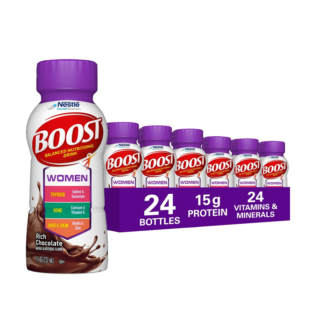 Women Balanced Nutritional Drink Rich Chocolate 8 FL OZ 24 pk R64506