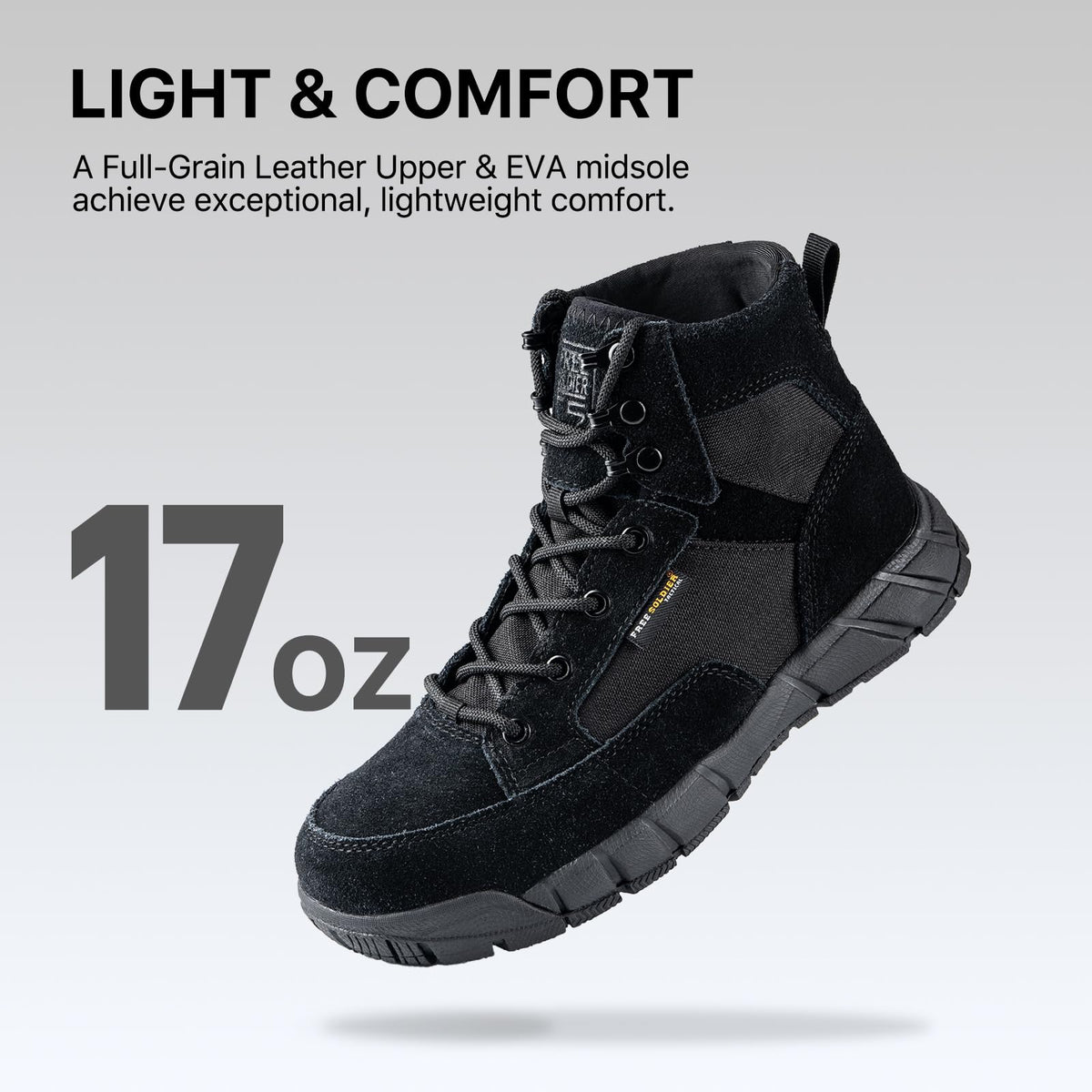 Men's 6 Inches Lightweight Waterproof Suede Leather Work Boots P178286