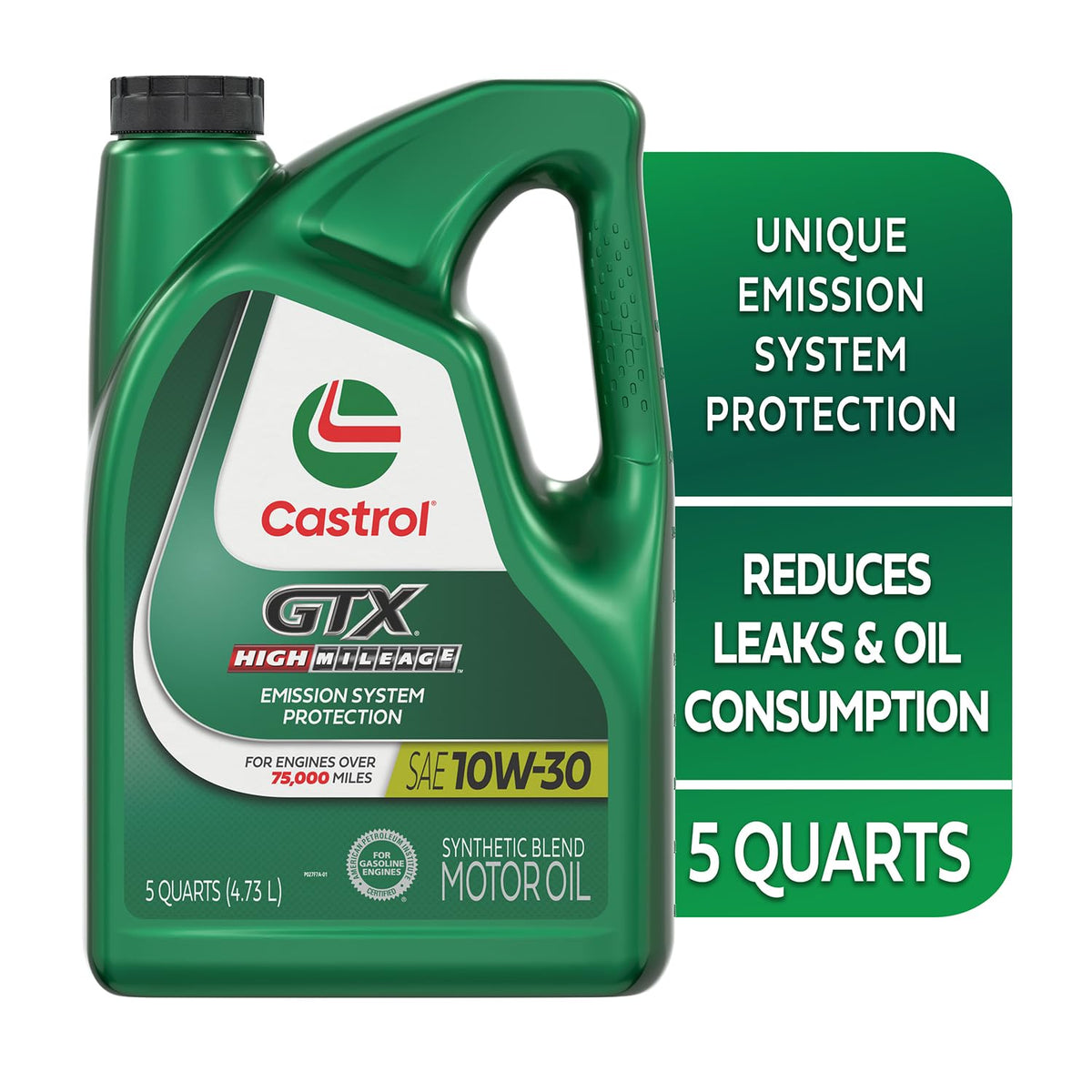 10W-30 Synthetic Blend Motor Oil, 5 Quarts C4555