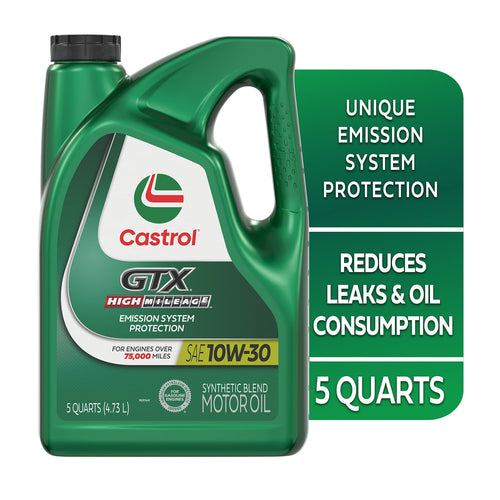 10W-30 Synthetic Blend Motor Oil, 5 Quarts C4555