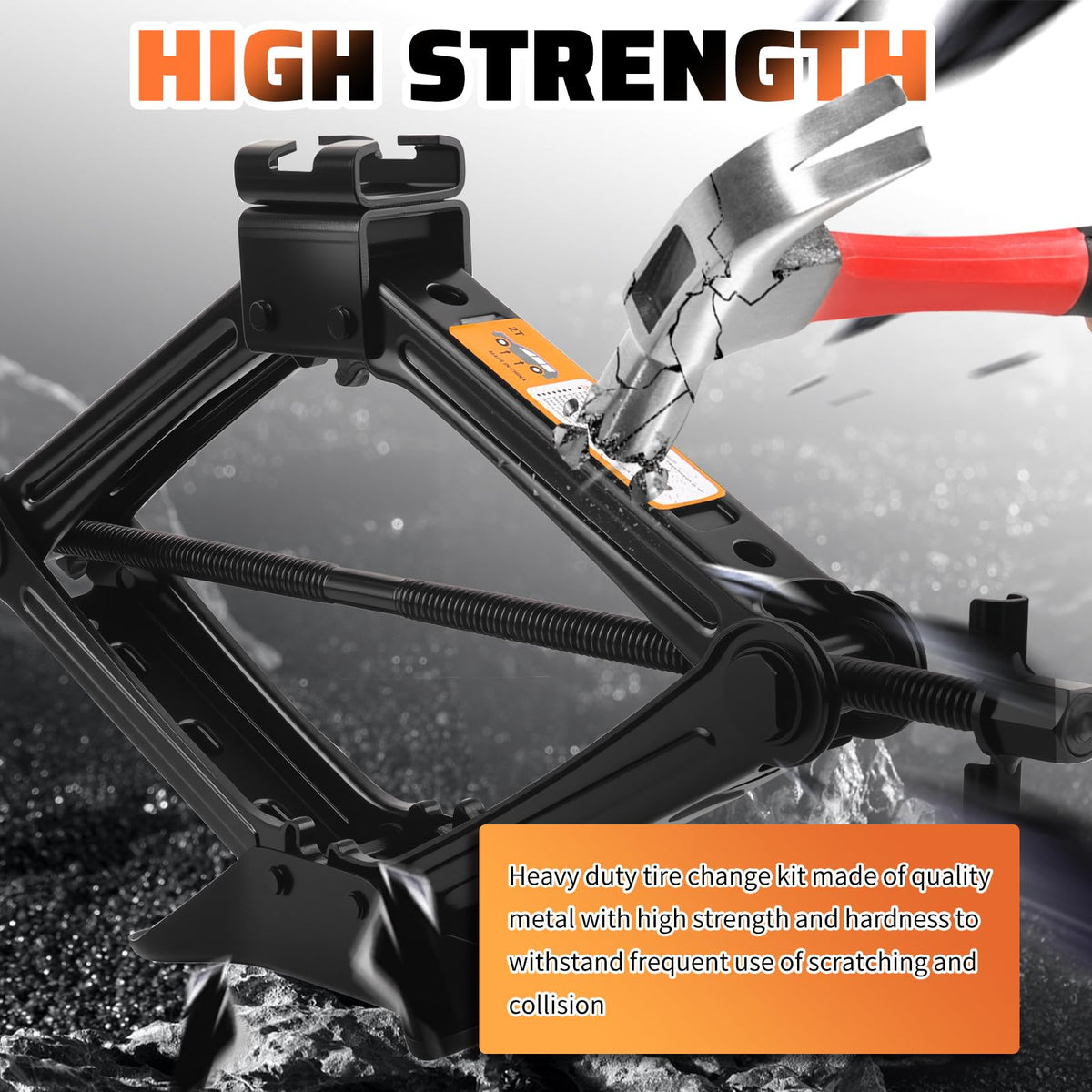 2 Ton Heavy Duty Scissor Jack Set W852