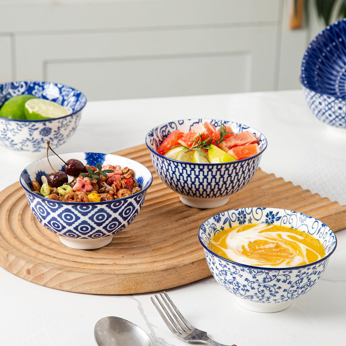 18 Pieces Ceramic Dinnerware Set Service for 6 L32158