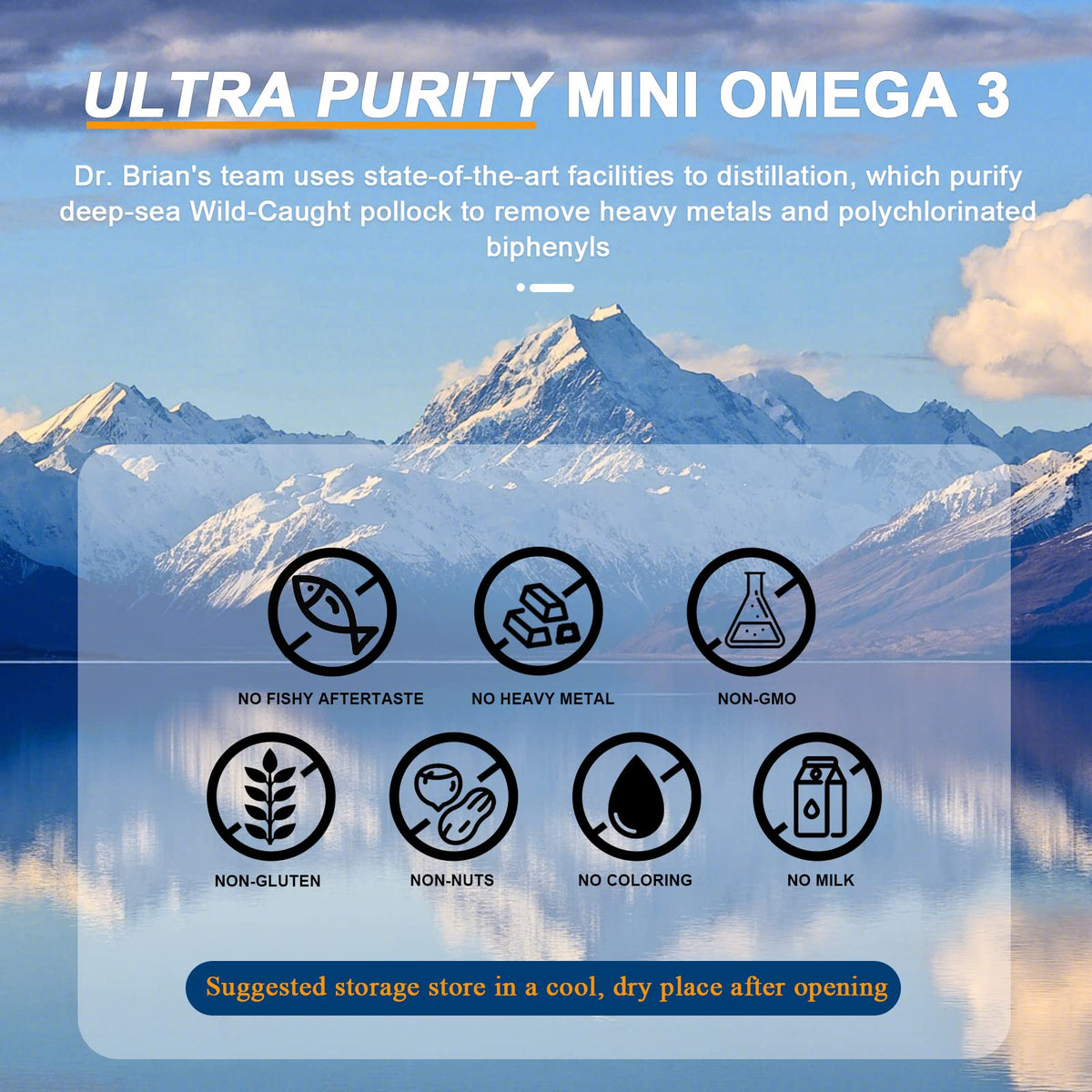 130 Softgel rTG Omega 3 Fish Oil Capsule with EPA/DHA Vitamin D E R2253