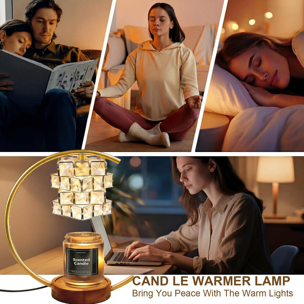 Candle Warmer Lamp with Timer Dimmable Wax Warmer K9419