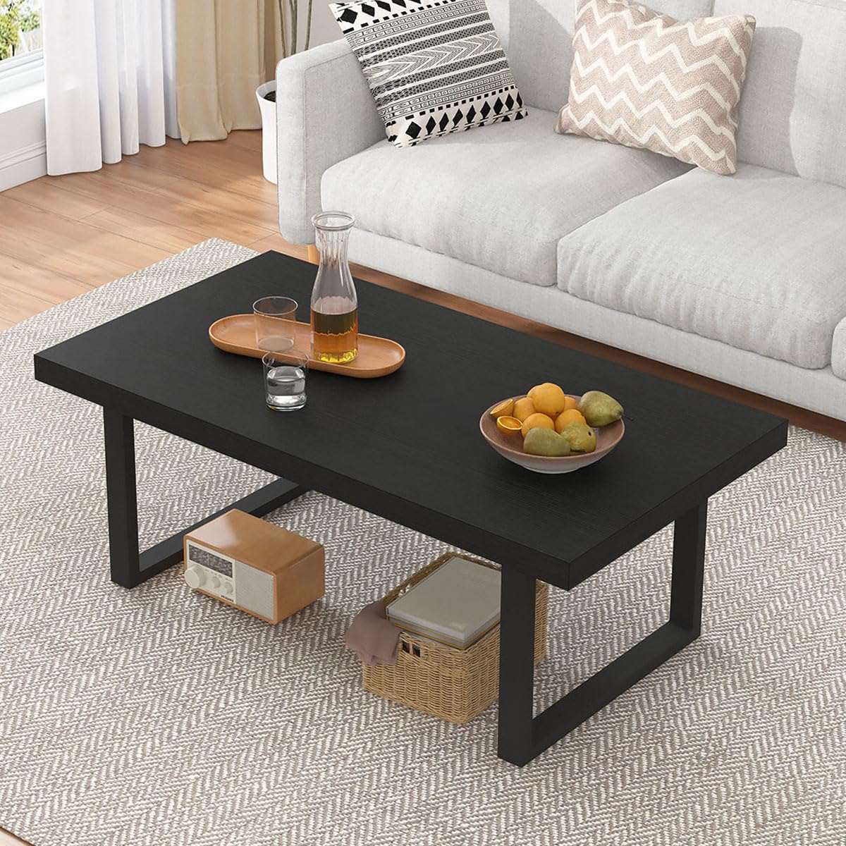 Black Wood Coffee Table E401