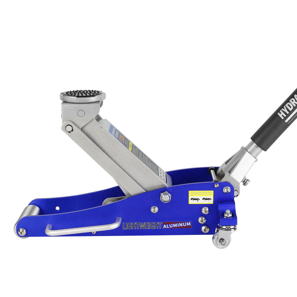 Heavy Duty Hydraulic Low Profile Aluminum Steel Floor Jack 1.5 Ton Blue A977784