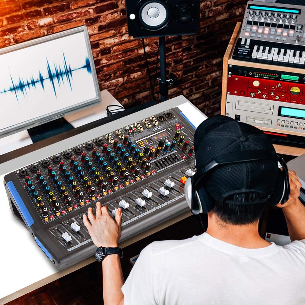 4-Channel Bluetooth Audio Mixer with USB and XLR Y82460