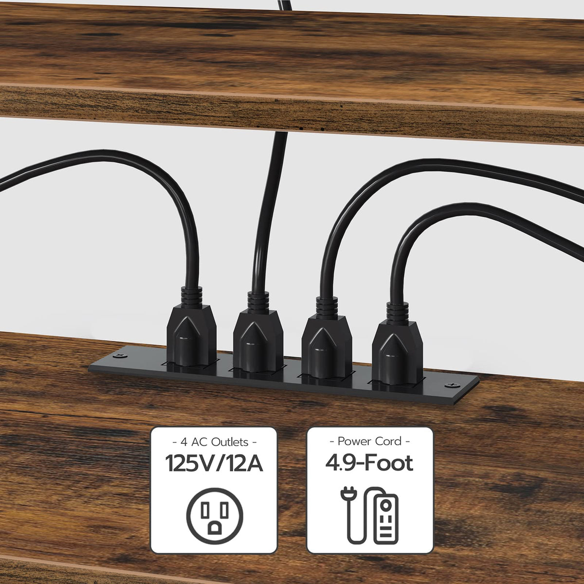 TV Stand with Power Outlets to 65 Inches G75408