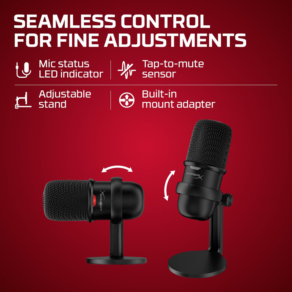 USB Condenser Gaming Microphone, Cardioid, Black C529193